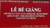 Bế giảng Lớp Trung cấp lý luận chính trị- hành chính khóa 87 (2019-2020), mở tại Huyện Tuy Phước