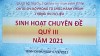Sinh hoạt chuyên đề Quý III/2021của Chi bộ Phòng TCHC-TTTL