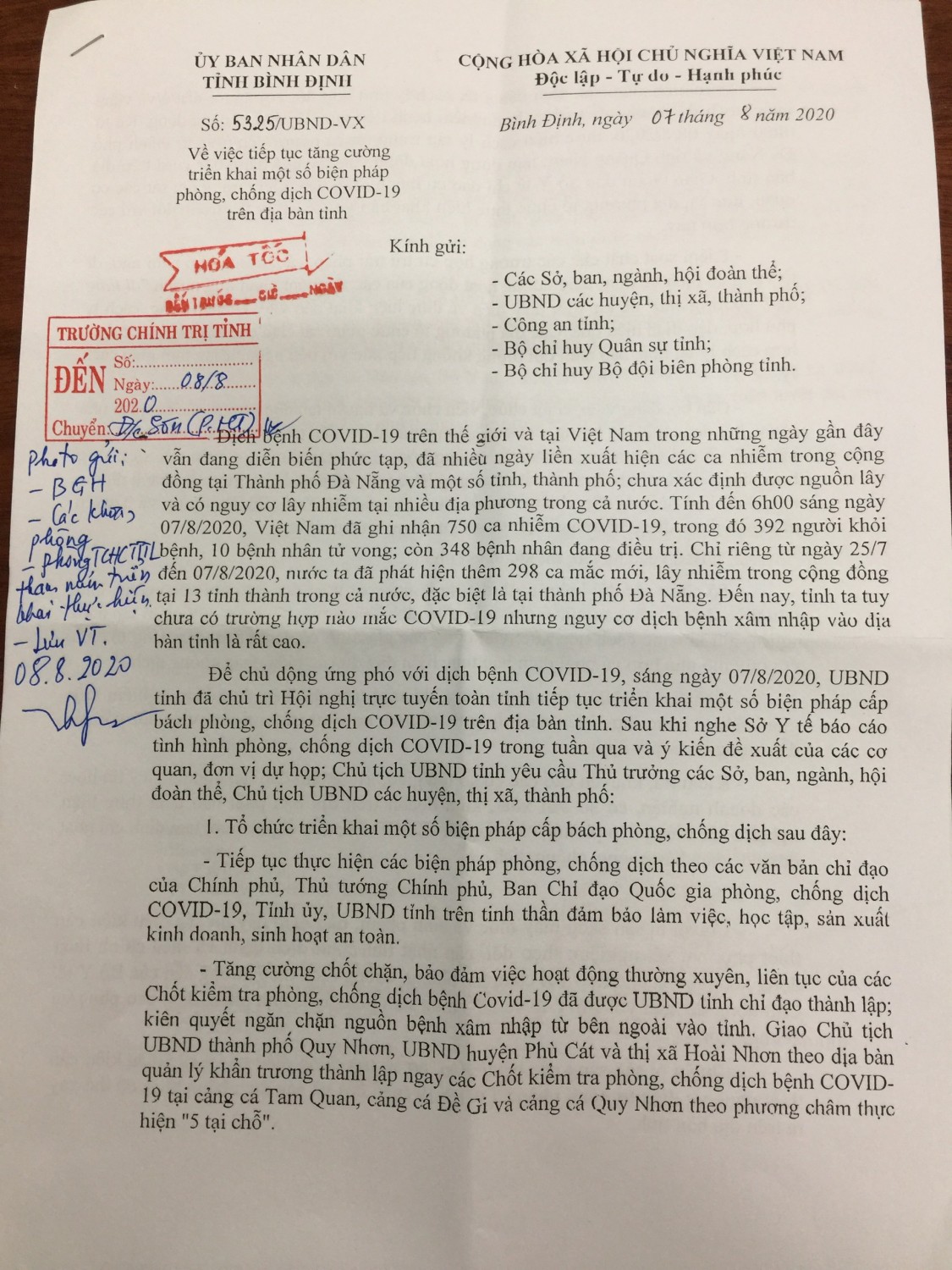 Tiếp tục tăng cường chống dịch Covid-19 trên địa bàn tỉnh