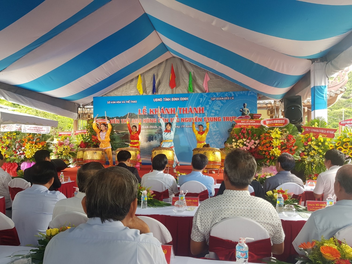 Biểu diễn võ thuật tại buổi lễ