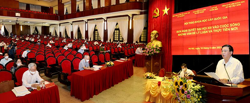 GS,TS Nguyễn Xuân Thắng phát biểu khai mạc Hội thảo