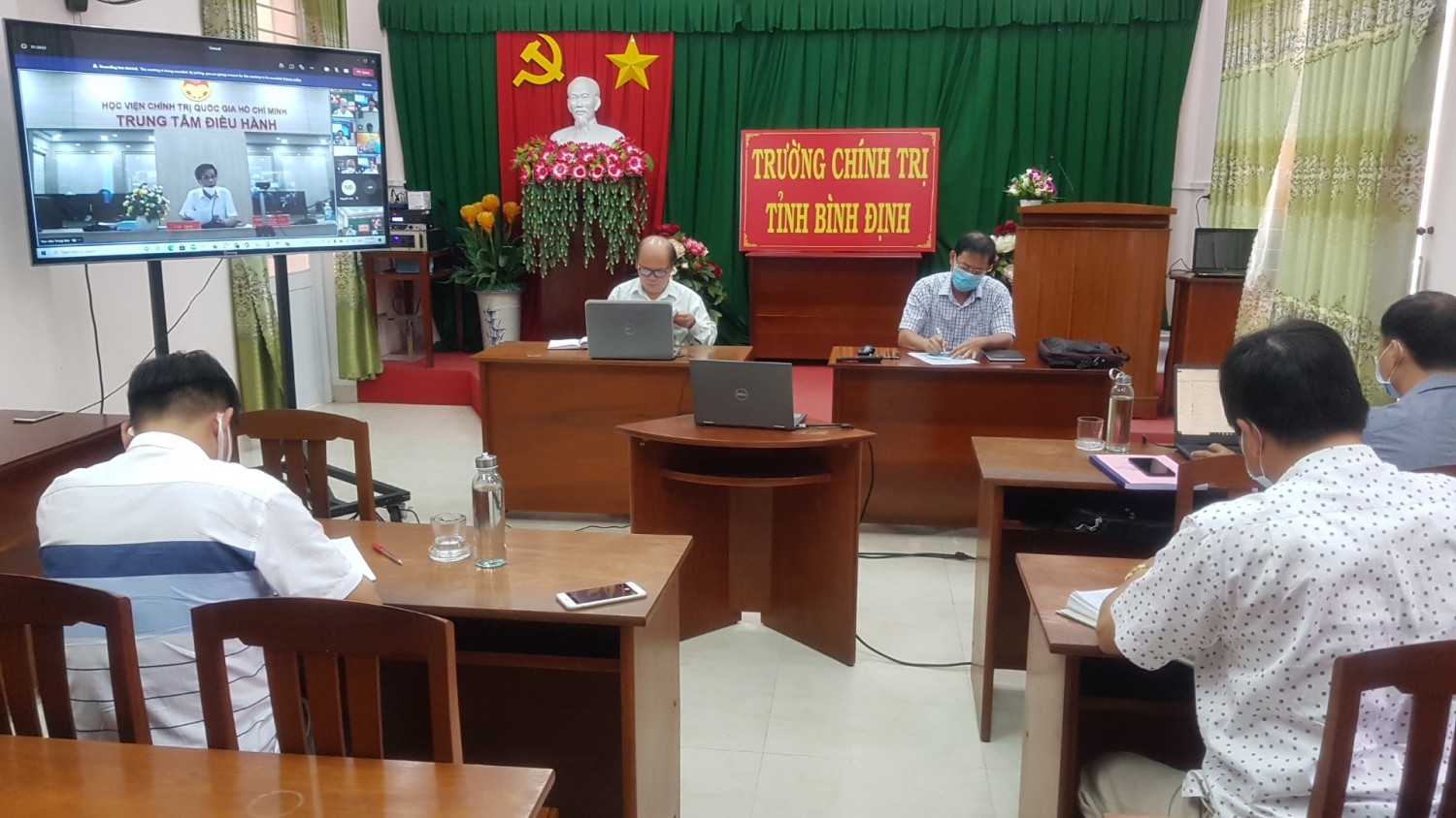 Điểm trực tuyến tại Trường Chính trị Bình Địnhh