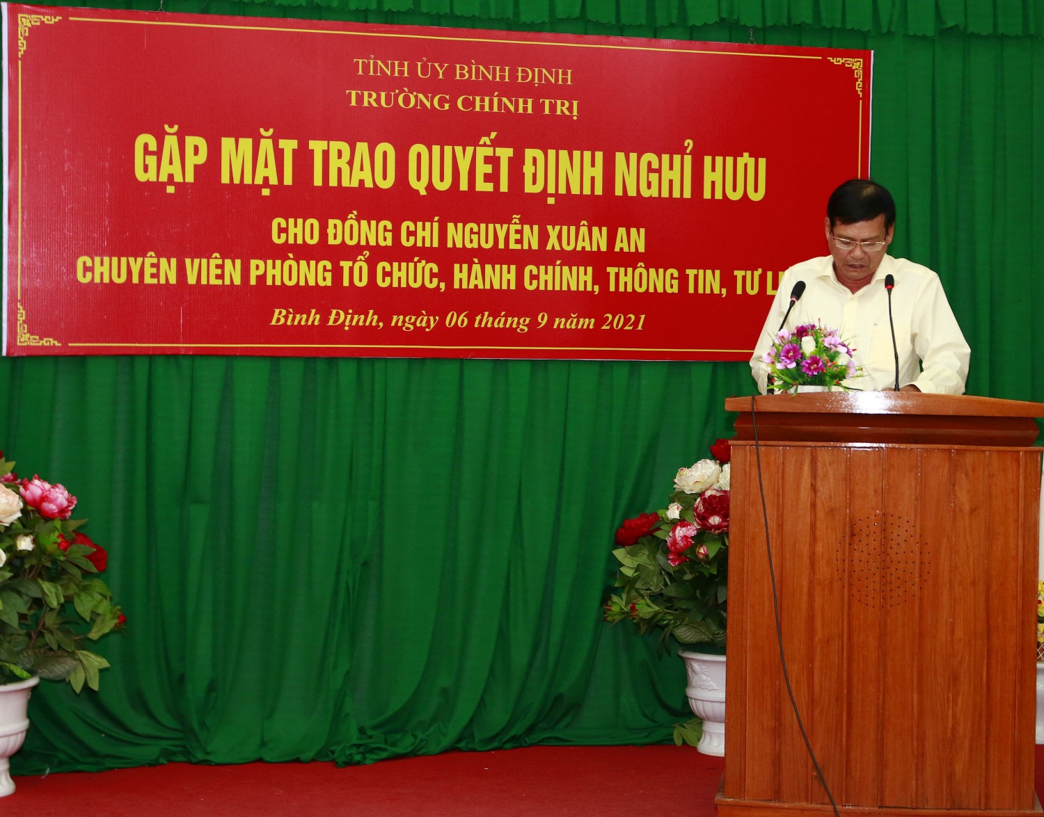 Đ/c Nguyễn Xuân An phát biểu