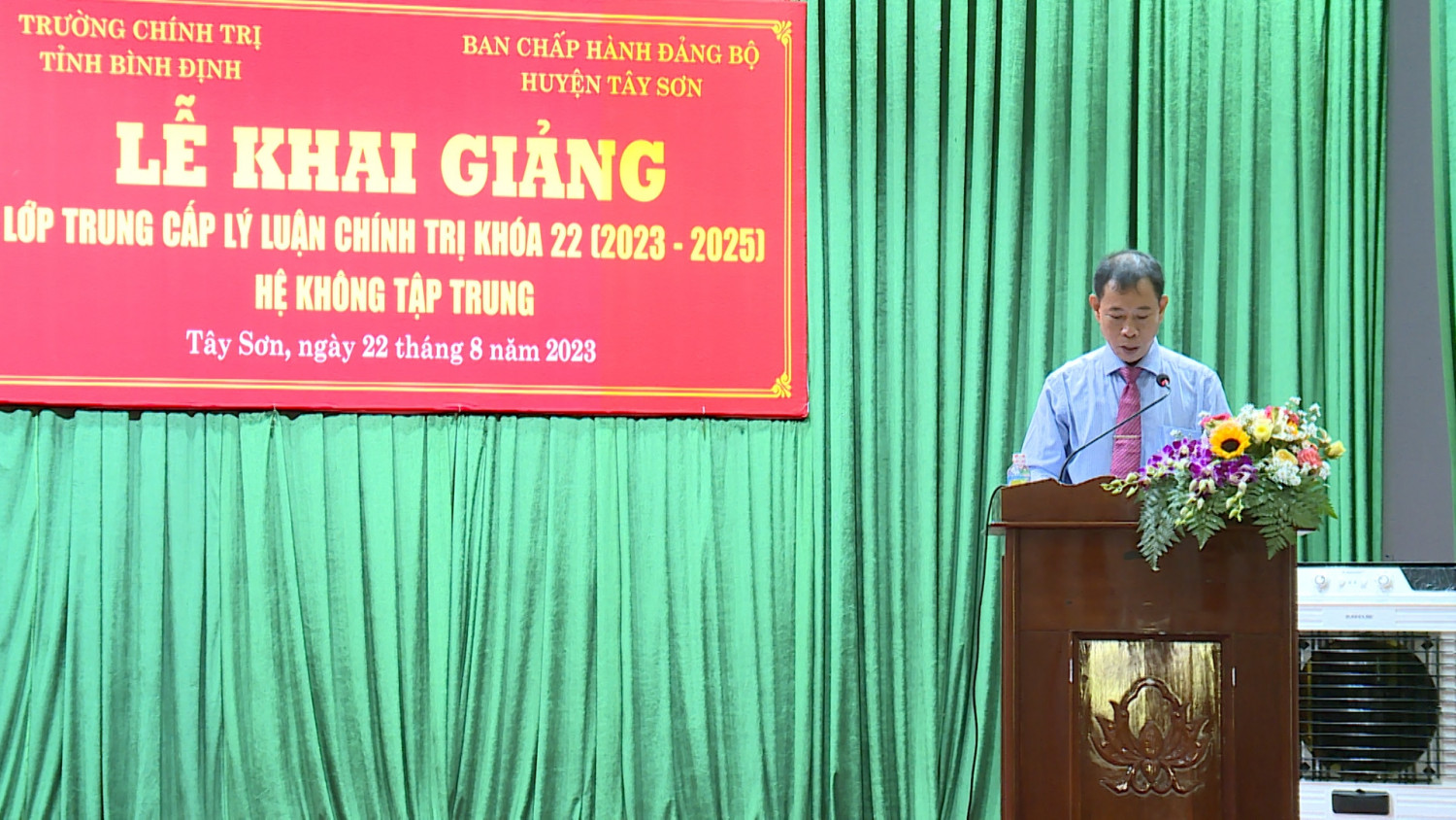 KHAI GIẢNG LỚP TRUNG CẤP LLCT KHÓA 22 (2023-2024), HUYỆN TÂY SƠN