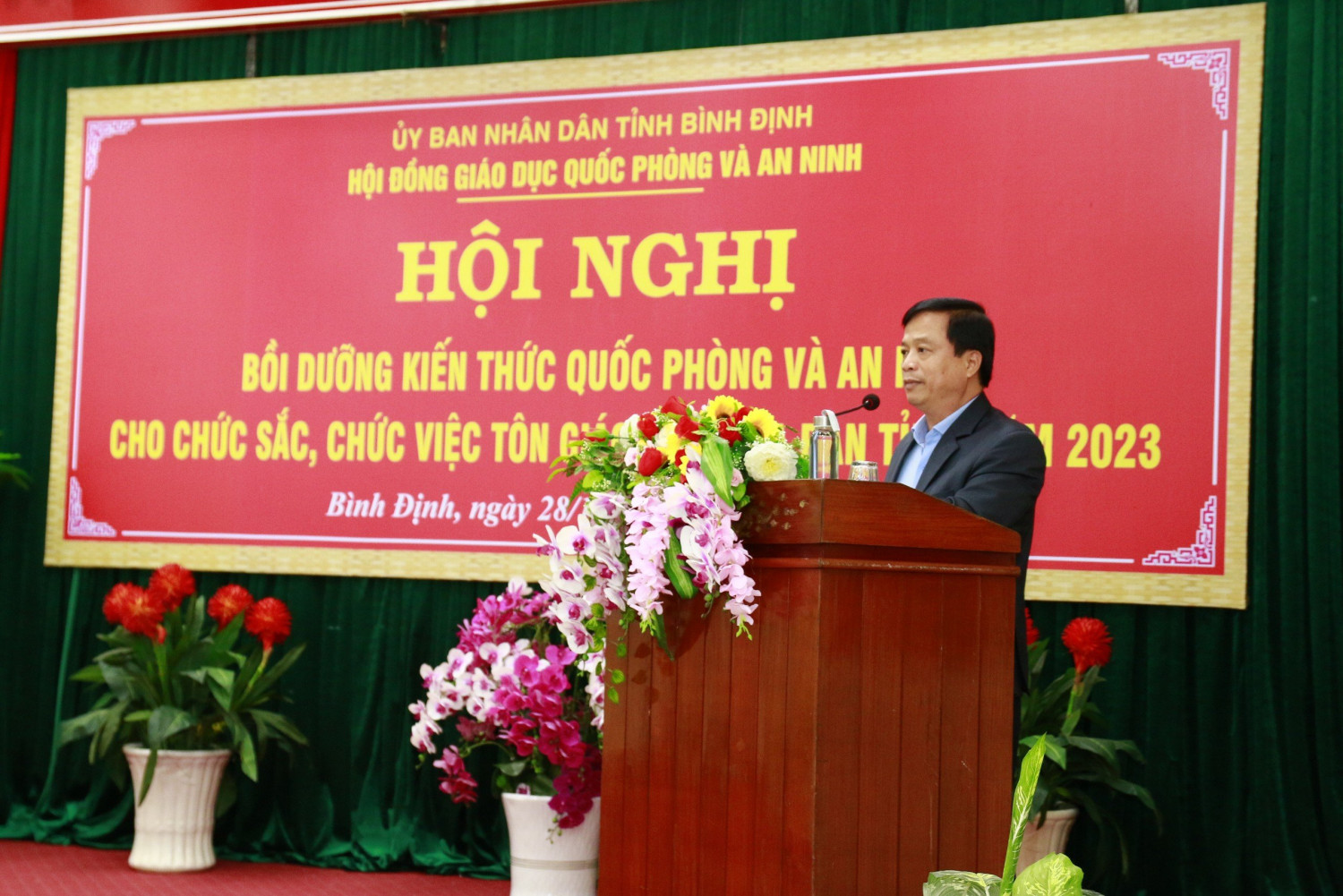 BỒI DƯỠNG KIẾN THỨC QUỐC PHÒNG VÀ  AN NINH CHO CHỨC SẮC, CHỨC VIỆC CÁC  TÔN GIÁO - NĂM 2023