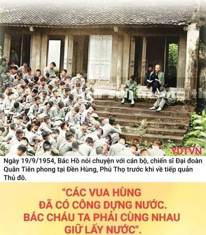“CÁC VUA HÙNG ĐÃ CÓ CÔNG DỰNG NƯỚC BÁC CHÁU TA PHẢI CÙNG NHAU GIỮ LẤY NƯỚC”